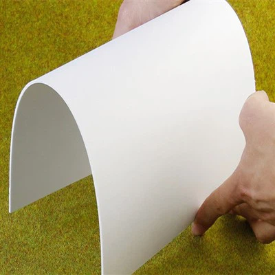 PVC Plain Dawb Daim Ntawv