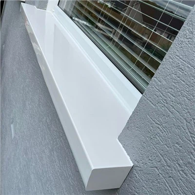 Dawb PVC Sill Thiab Drip Moulding