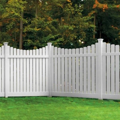 Dog Pob Ntseg Semi-Privacy Vinyl Fence