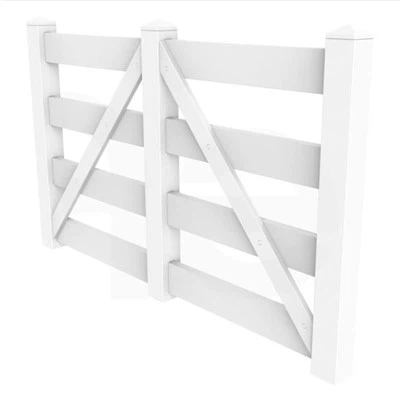 Dawb PVC laj kab Rails